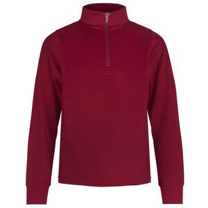 Finden & Hales Childrens/Kids Quarter Zip Track Top / Burgundy